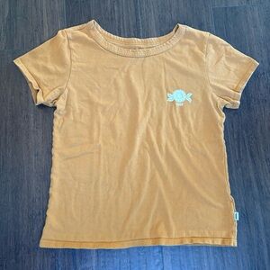 VANS Orange Floral Crop Top